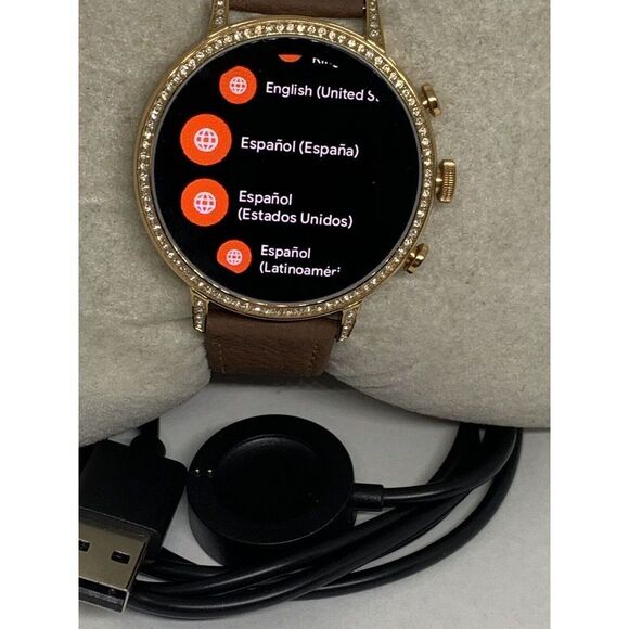 Fossil Gen 4 Authentic Digital Dial Smart Watch Custom Band FTW6015 ZA23 - Picture 2 of 12